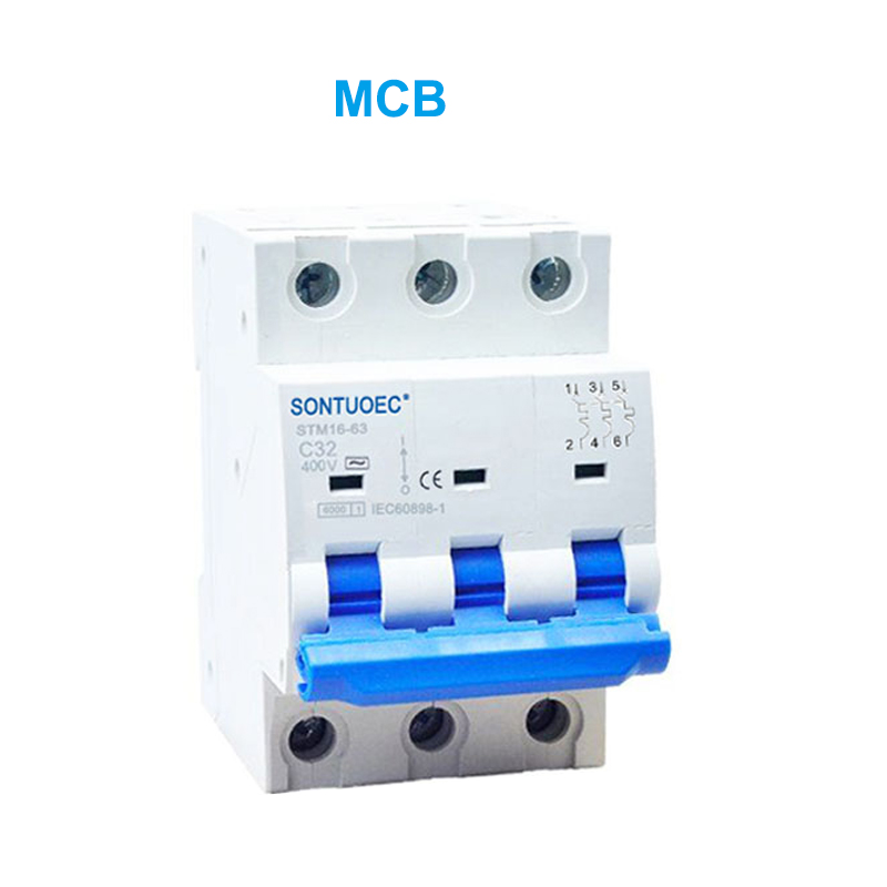 Stm16-63 миниатюралык схема Breaker 6ka 1P 2P 3P 4P 16A 230 / 400V MCB