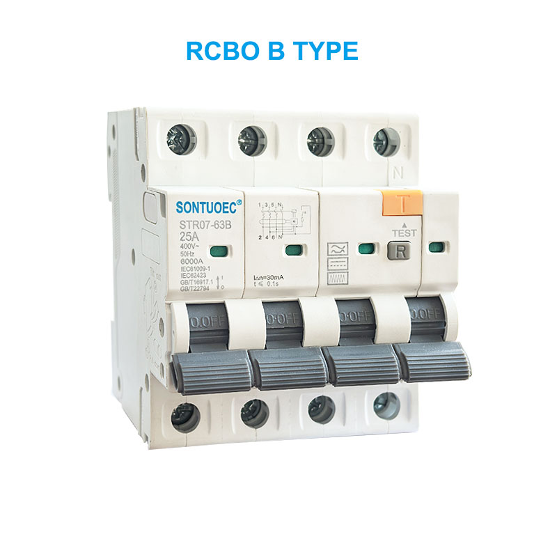 Stro7-63b RCBO B тиби 2p 4p калдык схемасы